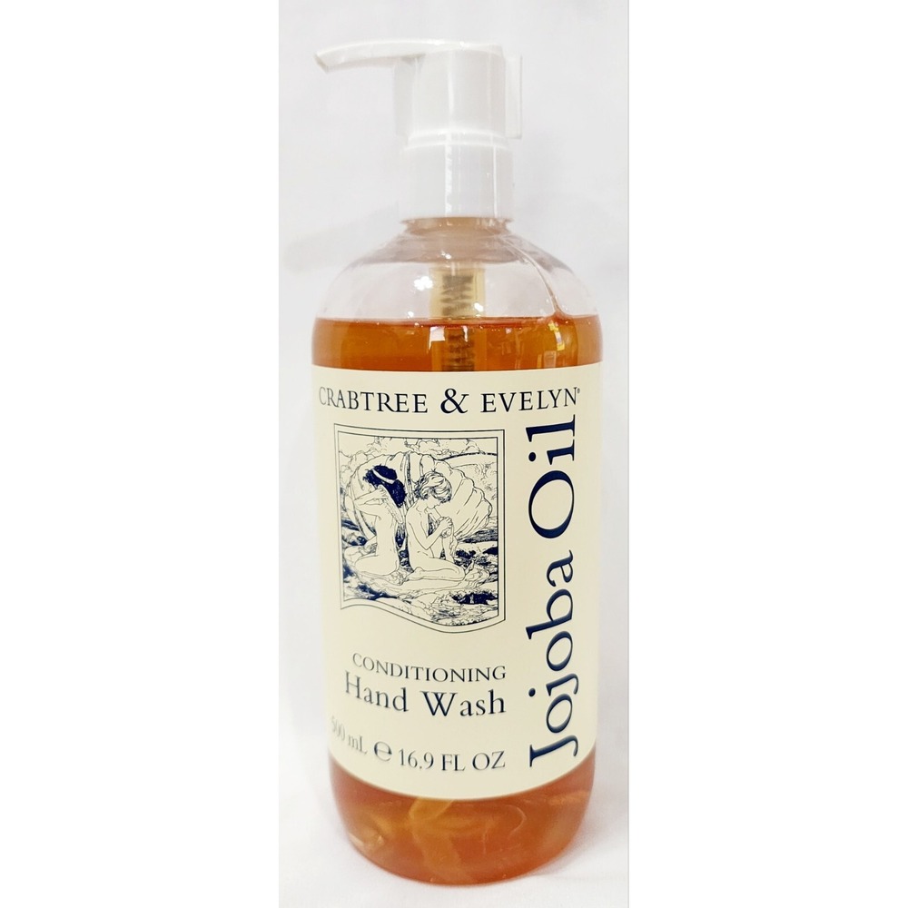 Crabtree & Evelyn JOJOBA OIL Conditioning Hand Wash Skin 16.9 oz/500mL New RARE